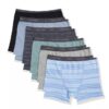 Pack de 6 Boxer Briefs de algodón elástico para niños