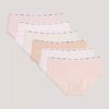 Pack de 6 braguitas Hipster de algodón Cotton Stretch para niñas
