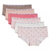 Pack de 6 braguitas Hipster de algodón Cotton Stretch para niñas