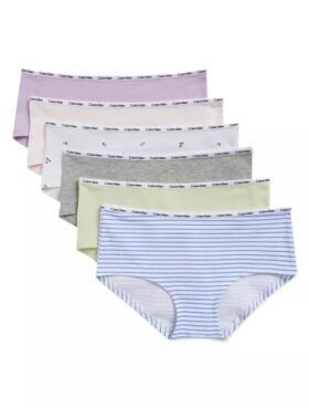 Pack de 6 braguitas Hipster de algodón Cotton Stretch para niñas Pack de 6 braguitas Hipster de algodón Cotton Stretch para niñas