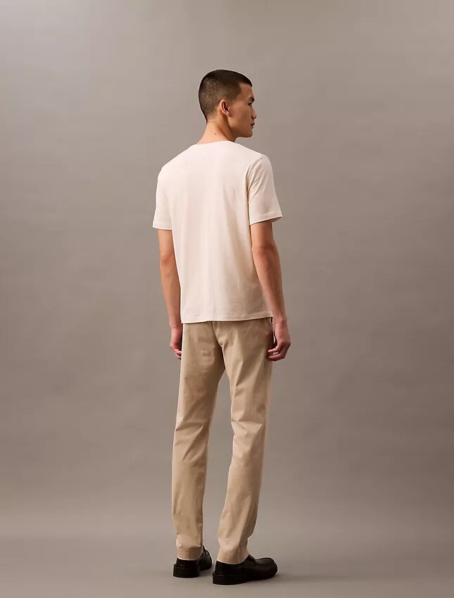 Pantalón chino de algodón elástico Pantalón chino de algodón elástico