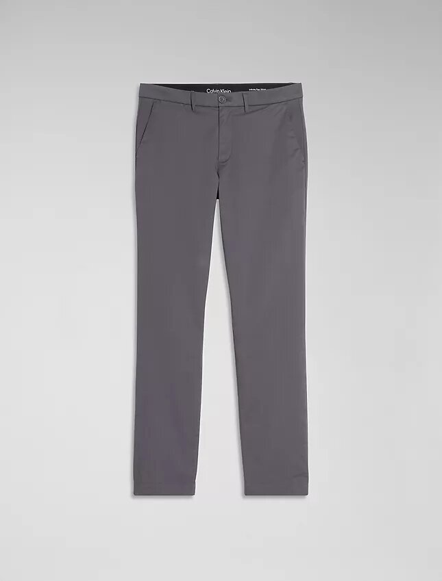 Pantalón chino de algodón elástico Pantalón chino de algodón elástico