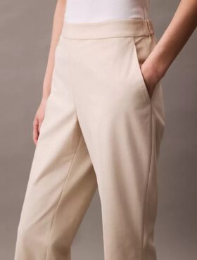 Pantalón cónico elástico refinado Pantalón cónico elástico refinado