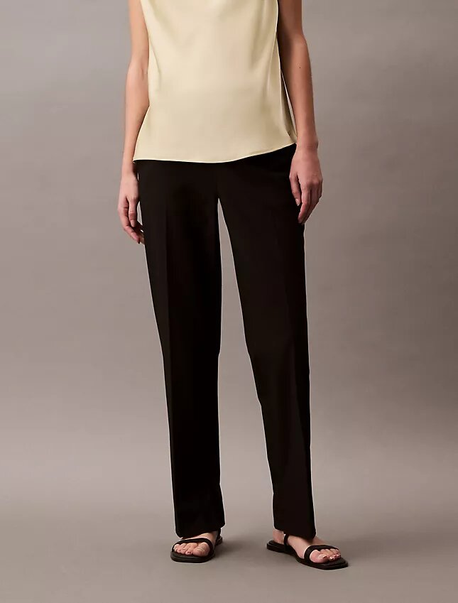 Pantalón cónico elástico refinado Pantalón cónico elástico refinado
