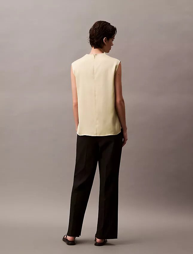 Pantalón cónico elástico refinado Pantalón cónico elástico refinado