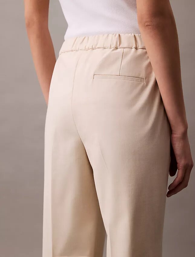 Pantalón cónico elástico refinado Pantalón cónico elástico refinado