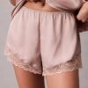 Pantalón corto satinado
