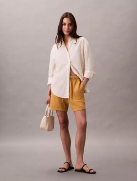 Pantalón corto sin tirantes de doble gasa