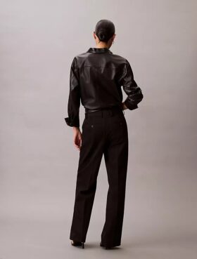 Pantalón de mezcla de gabardina de lana Pantalón de mezcla de gabardina de lana