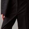 Pantalón de pierna ancha elástico y refinado Pantalón de pierna ancha elástico y refinado