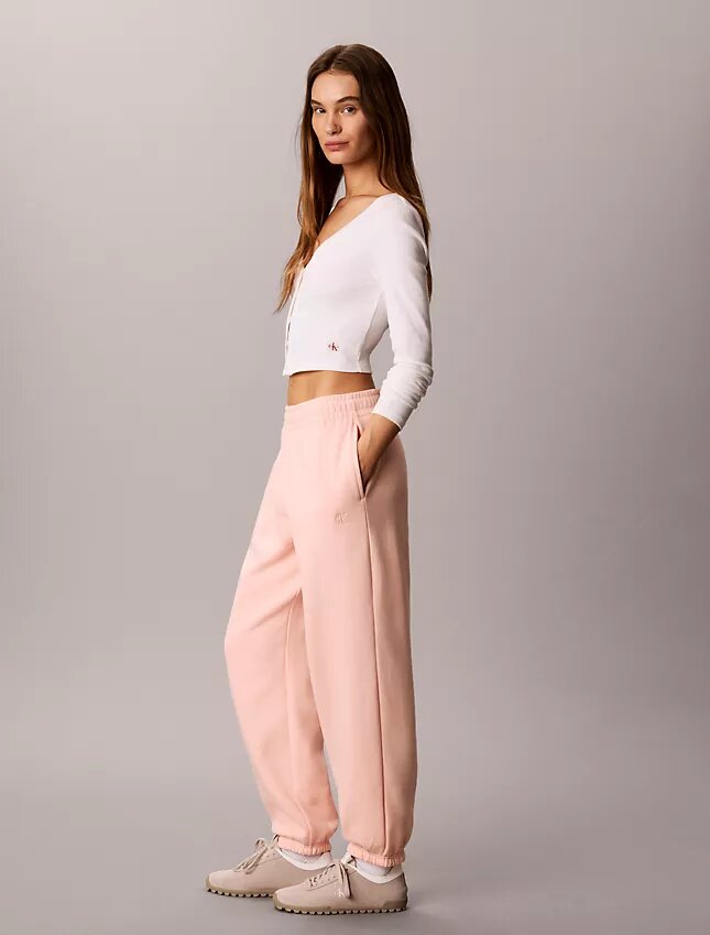 Pantalón jogger de felpa con Monogram Pantalón jogger de felpa con Monogram