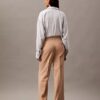 Pantalones acampanados de mezcla de gabardina de lana Pantalones acampanados de mezcla de gabardina de lana