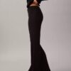 Pantalones acampanados de mezcla de lana merino y lurex Pantalones acampanados de mezcla de lana merino y lurex