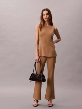 Pantalones acampanados de ponte