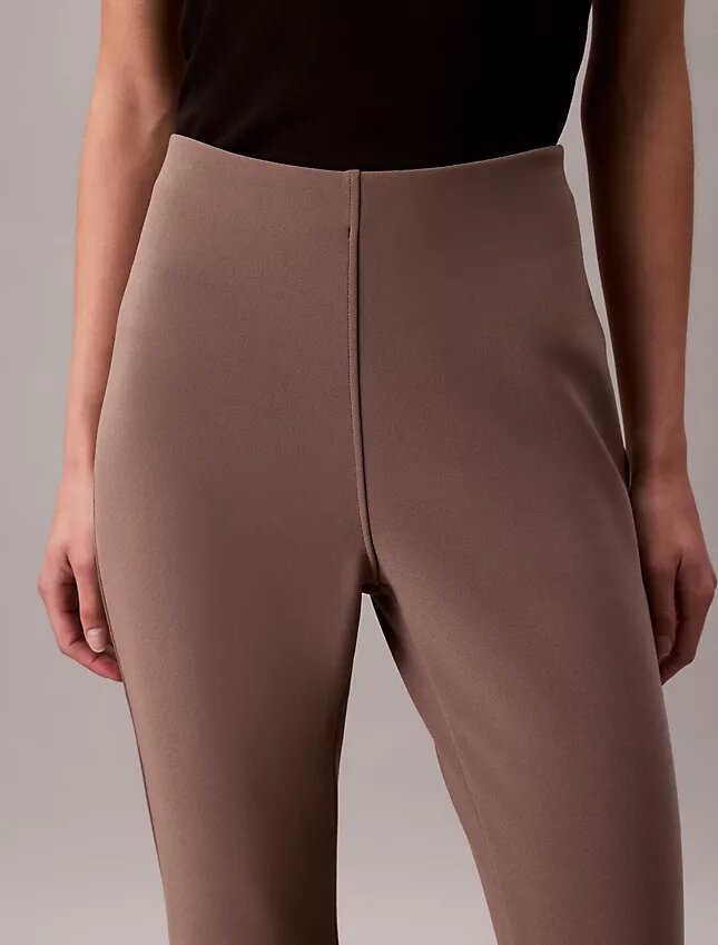 Pantalones acampanados de punto a medida sin cremallera Pantalones acampanados de punto a medida sin cremallera