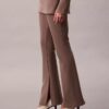 Pantalones acampanados de punto a medida sin cremallera Pantalones acampanados de punto a medida sin cremallera