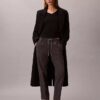 Pantalones ajustados a la tobillera con rayas y cordón Pantalones ajustados a la tobillera con rayas y cordón