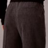 Pantalones ajustados a la tobillera con rayas y cordón Pantalones ajustados a la tobillera con rayas y cordón