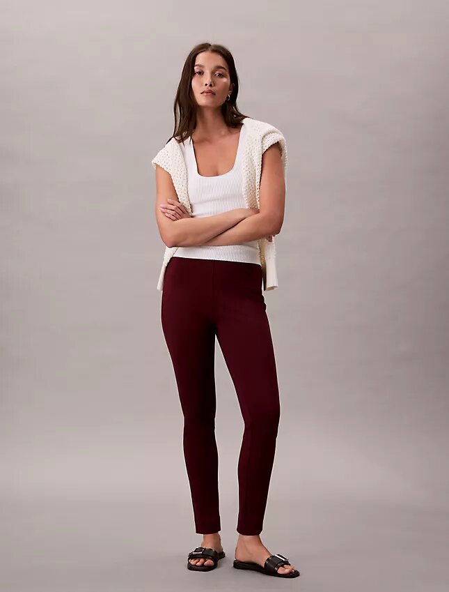 Pantalones ajustados de ponte Pantalones ajustados de ponte