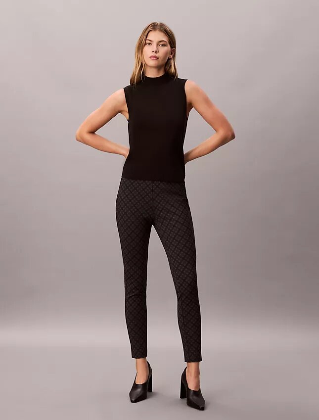 Pantalones ajustados de ponte Pantalones ajustados de ponte