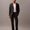 Pantalones ajustados de sastrería en mezcla de lana Pantalones ajustados de sastrería en mezcla de lana