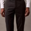 Pantalones ajustados de sastrería en mezcla de lana Pantalones ajustados de sastrería en mezcla de lana