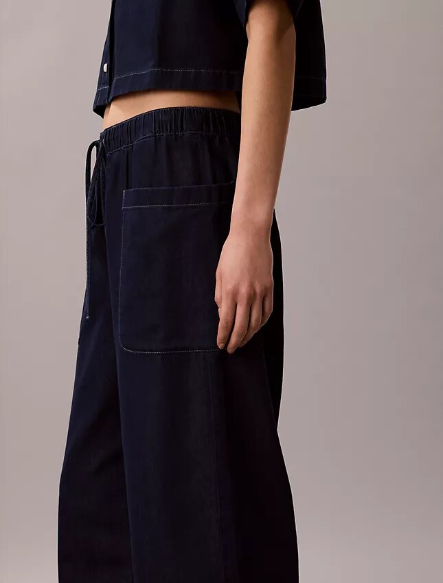 Pantalones cargo de algodón y lyocell sin cremallera Pantalones cargo de algodón y lyocell sin cremallera