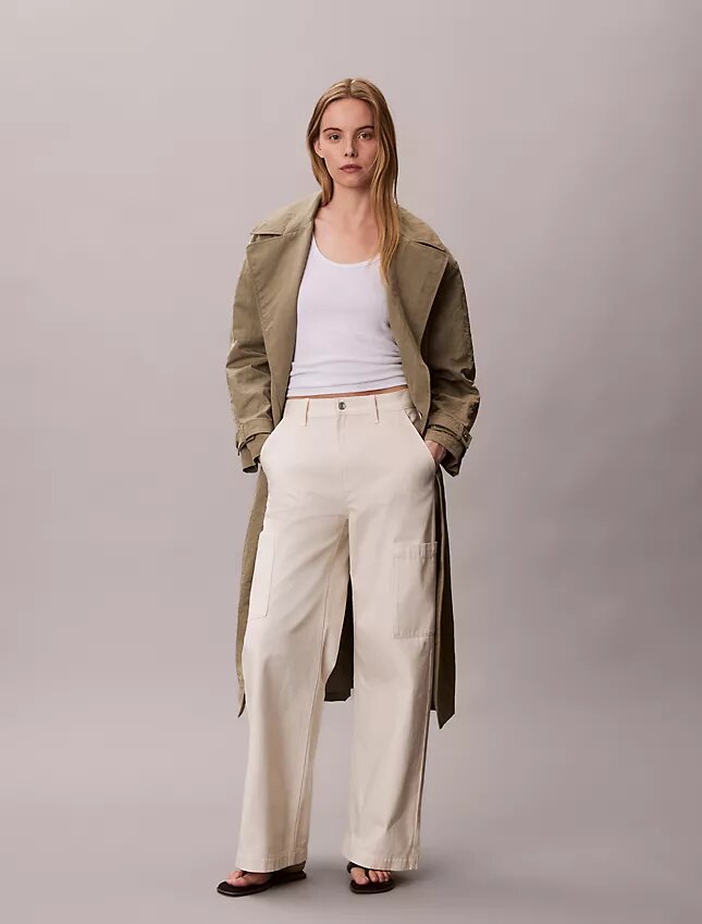 Pantalones cargo de Denim de corte holgado Pantalones cargo de Denim de corte holgado