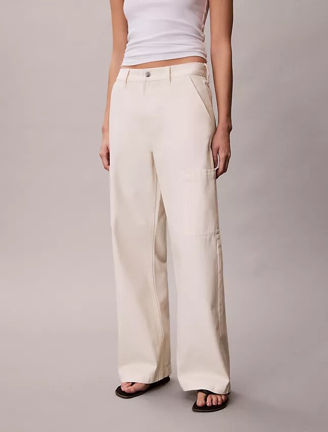 Pantalones cargo de Denim de corte holgado Pantalones cargo de Denim de corte holgado