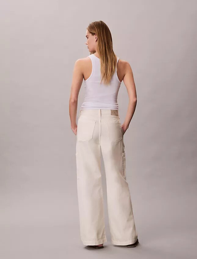 Pantalones cargo de Denim de corte holgado Pantalones cargo de Denim de corte holgado