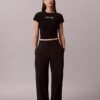 Pantalones cargo de pierna ancha para ir al trabajo