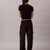 Pantalones cargo de pierna ancha para ir al trabajo