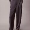 Pantalones cargo holgados de sarga de satén Pantalones cargo holgados de sarga de satén