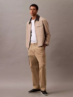 Pantalones cargo rectos de algodón Cotton Stretch Pantalones cargo rectos de algodón Cotton Stretch