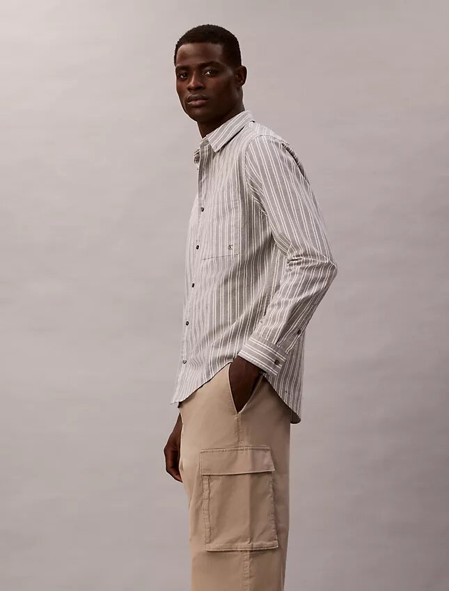 Pantalones cargo rectos de algodón Cotton Stretch Pantalones cargo rectos de algodón Cotton Stretch