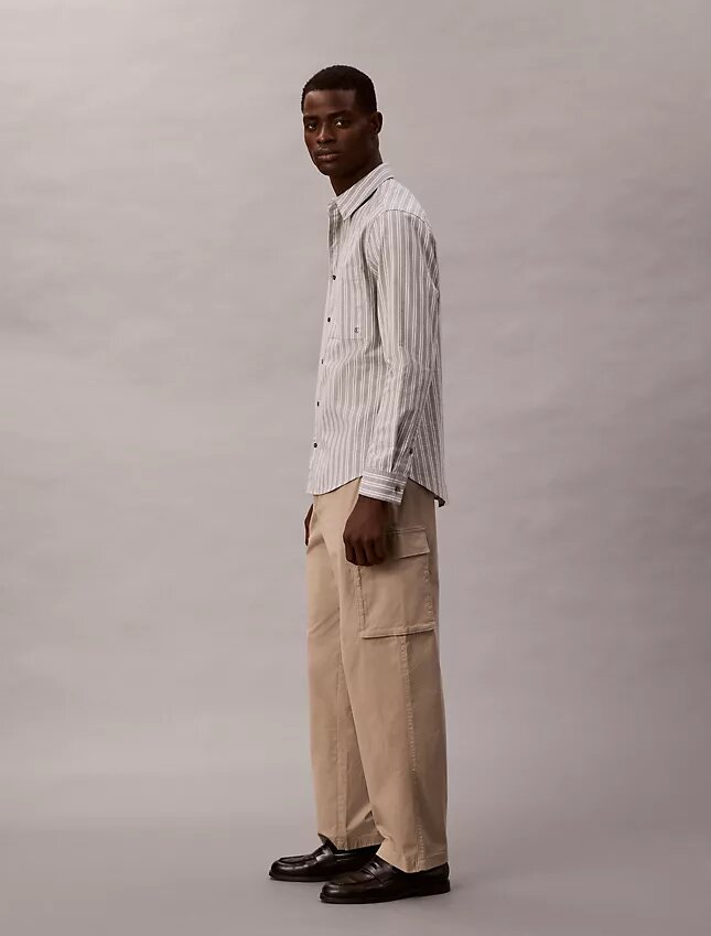 Pantalones cargo rectos de algodón Cotton Stretch Pantalones cargo rectos de algodón Cotton Stretch