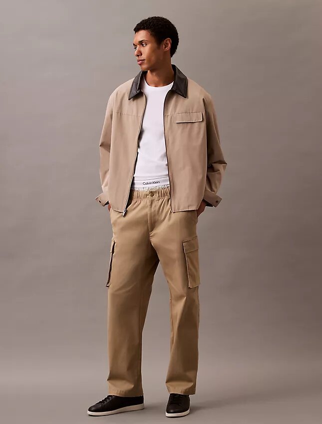 Pantalones cargo rectos de algodón Cotton Stretch Pantalones cargo rectos de algodón Cotton Stretch