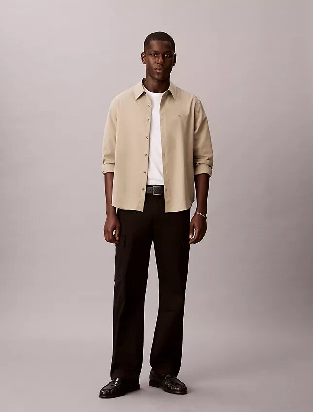 Pantalones cargo rectos de algodón elástico estilo 90s Straight Pantalones cargo rectos de algodón elástico estilo 90s Straight