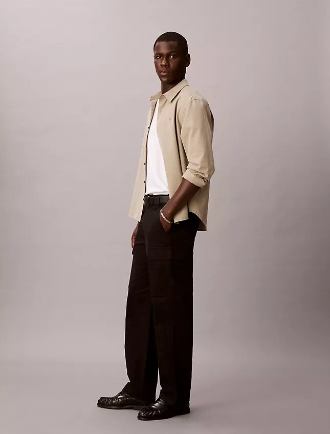 Pantalones cargo rectos de algodón elástico estilo 90s Straight Pantalones cargo rectos de algodón elástico estilo 90s Straight