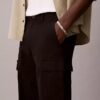 Pantalones cargo rectos de algodón elástico estilo 90s Straight Pantalones cargo rectos de algodón elástico estilo 90s Straight