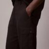 Pantalones cargo rectos holgados de lino y algodón Pantalones cargo rectos holgados de lino y algodón