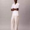 Pantalones cargo rectos holgados de lino y algodón Pantalones cargo rectos holgados de lino y algodón