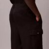 Pantalones cargo rectos holgados de lino y algodón Pantalones cargo rectos holgados de lino y algodón
