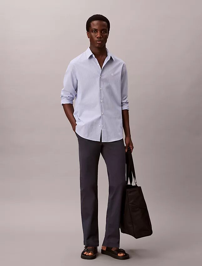 Pantalones chino ajustados de algodón Pantalones chino ajustados de algodón