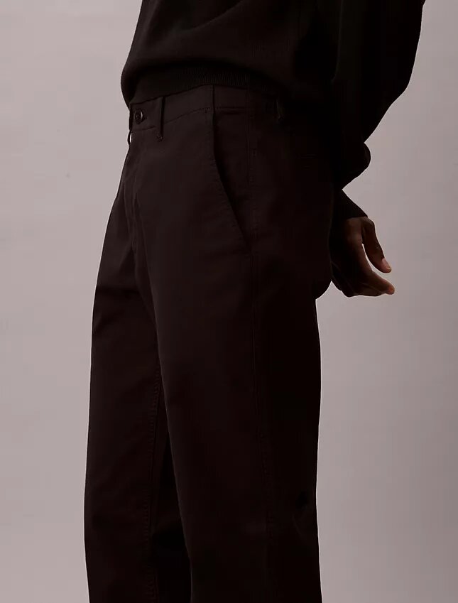 Pantalones chino ajustados de algodón Pantalones chino ajustados de algodón