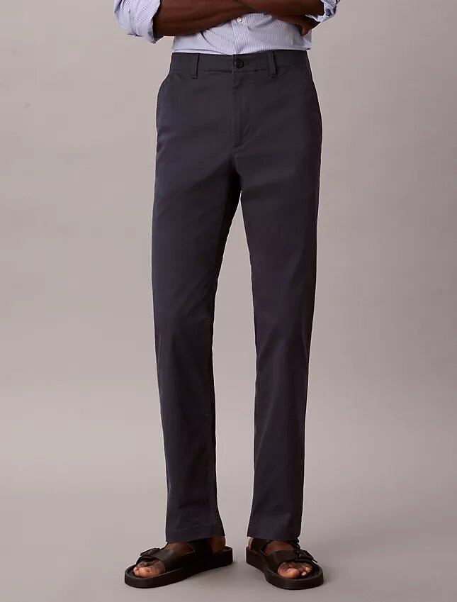 Pantalones chino ajustados de algodón Pantalones chino ajustados de algodón