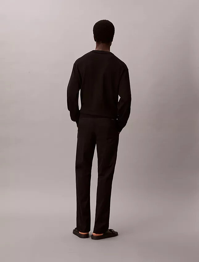 Pantalones chino ajustados de algodón Pantalones chino ajustados de algodón