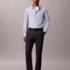 Pantalones chino ajustados de satén de algodón Pantalones chino ajustados de satén de algodón