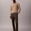 Pantalones chino ajustados de satén de algodón Pantalones chino ajustados de satén de algodón