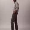 Pantalones chino ajustados de satén de algodón Pantalones chino ajustados de satén de algodón